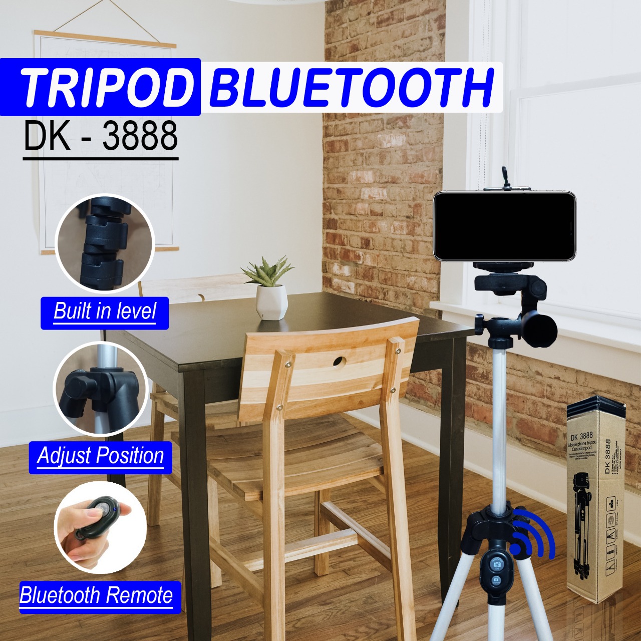 TRIPOD BLUETOOTH DK 3888